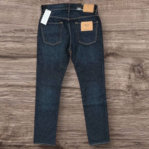 7 For All Mankind The Straight Classic Dark Blue Jeans Los Angeles Men’s Size 30 - Picture 2 of 15